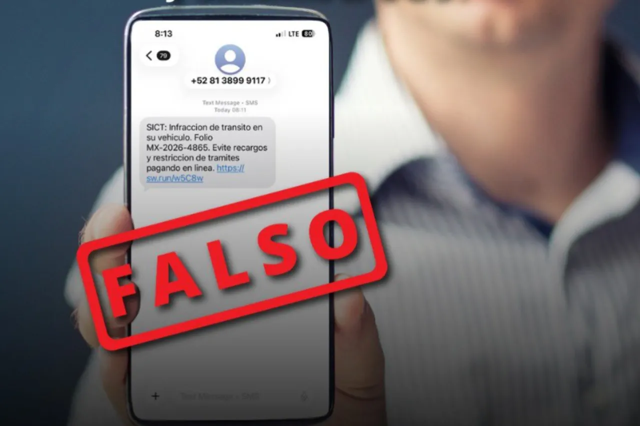 Alerta SICT sobre fraude con falsas multas de tránsito por SMS y redes ...